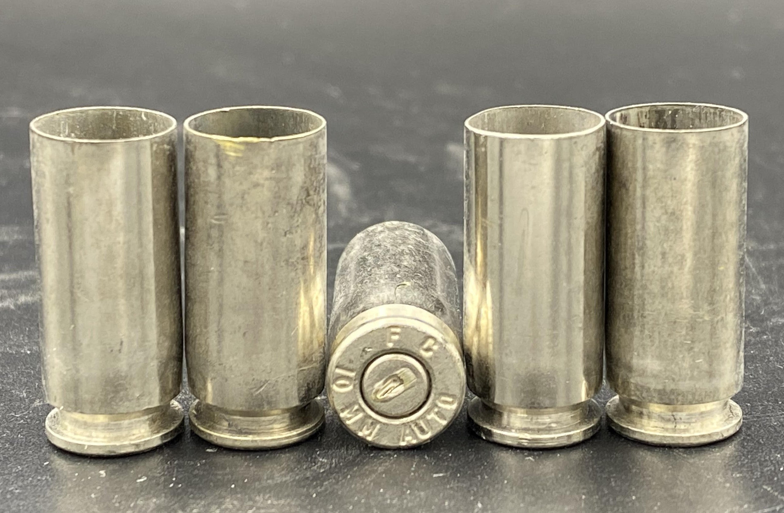 10MM Pistol Nickel  250+ Casings – SHOP MOJO PRECISION