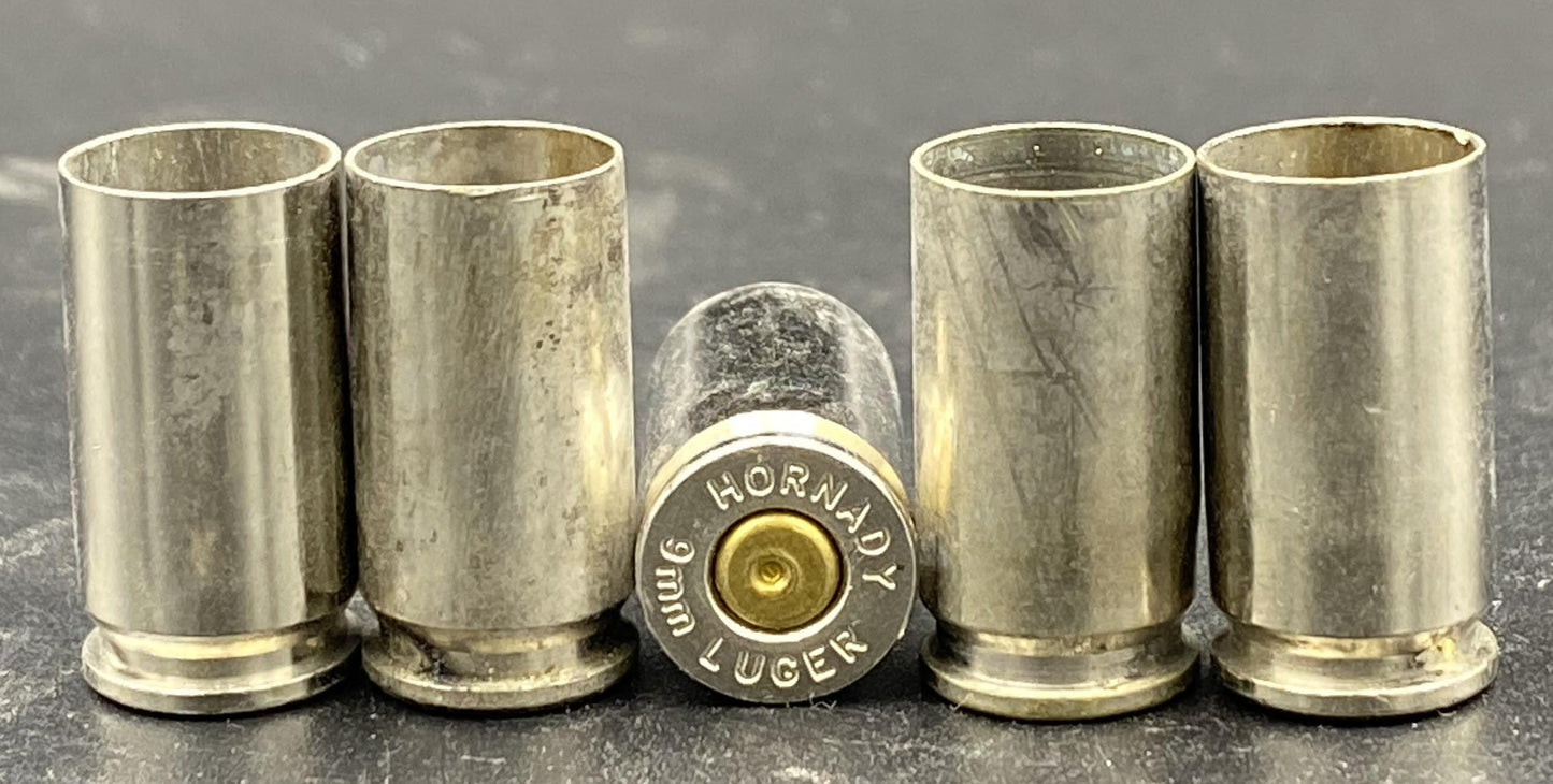 9mm Range Pistol - Once Fired Nickel | 500 Casings