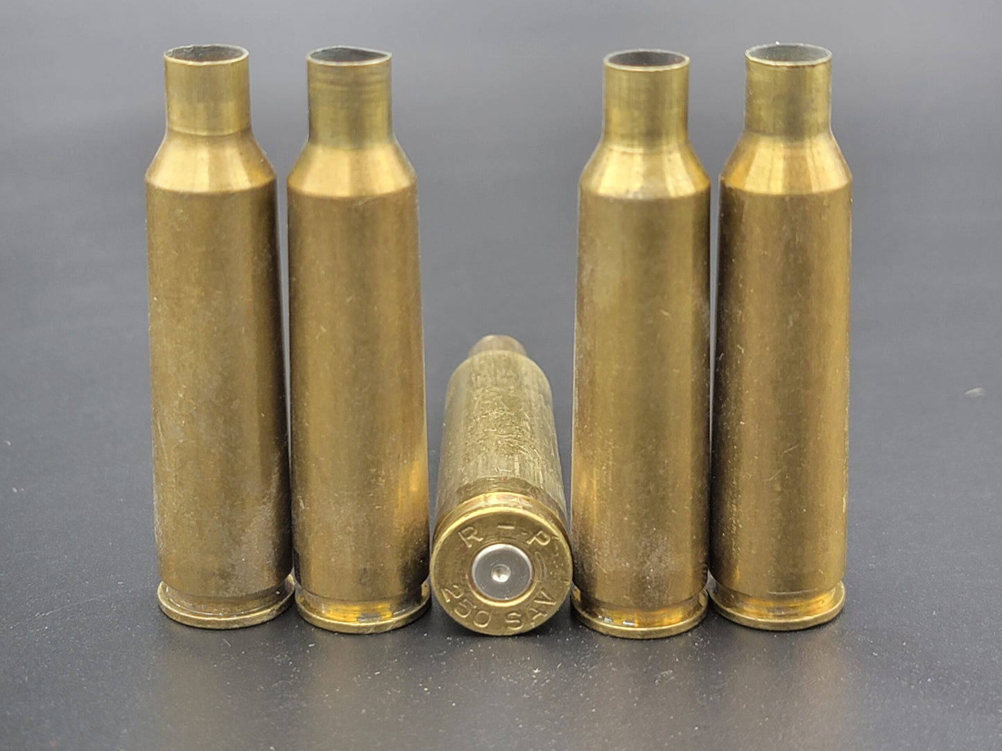 250 Savage once fired rifle brass. Hand sorted from reputable indoor/military ranges for reloading. Reliable spent casings for precision shooting.