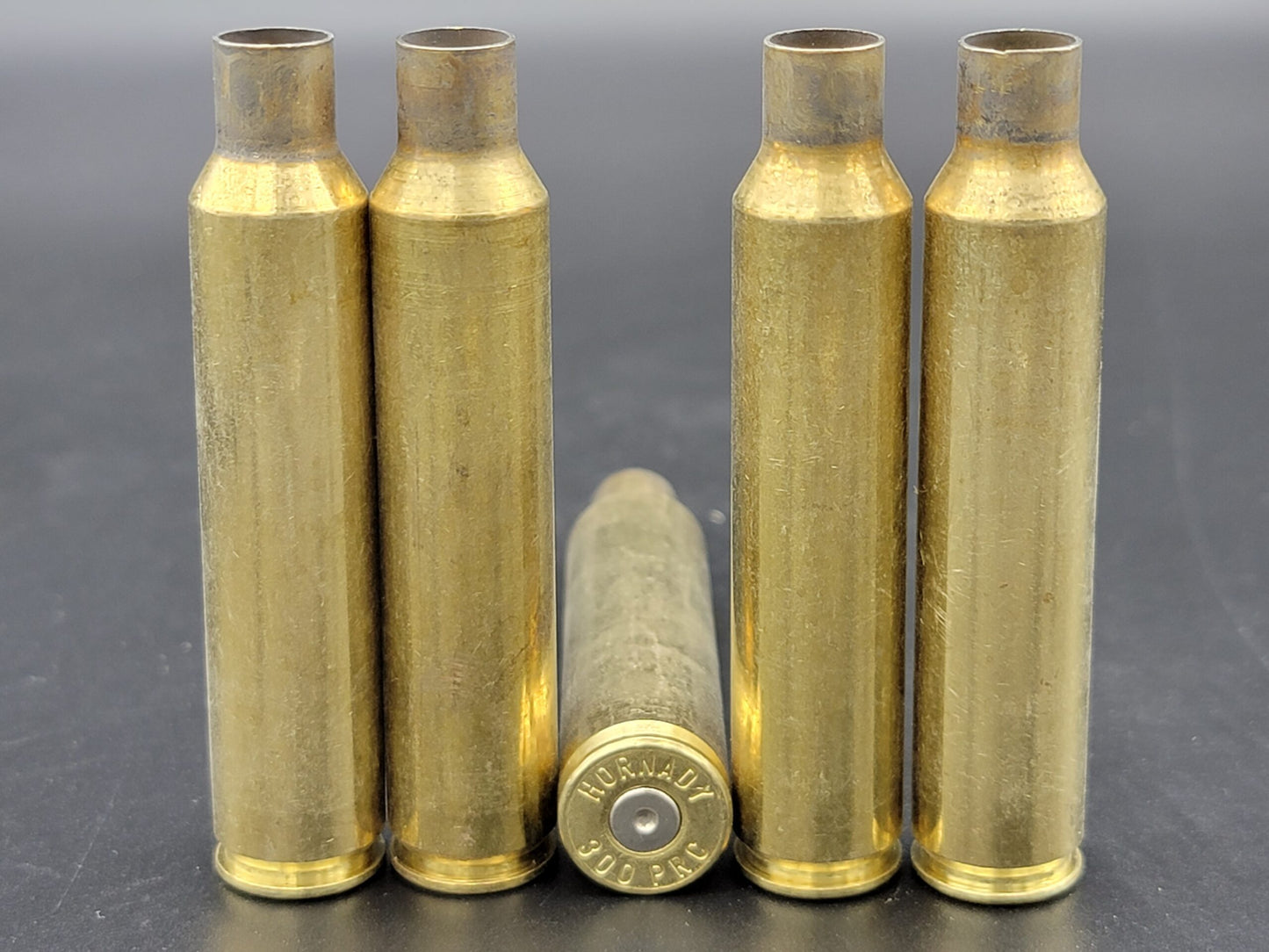 300 PRC once fired rifle brass. Hand sorted from reputable indoor/military ranges for reloading. Reliable spent casings for precision shooting.