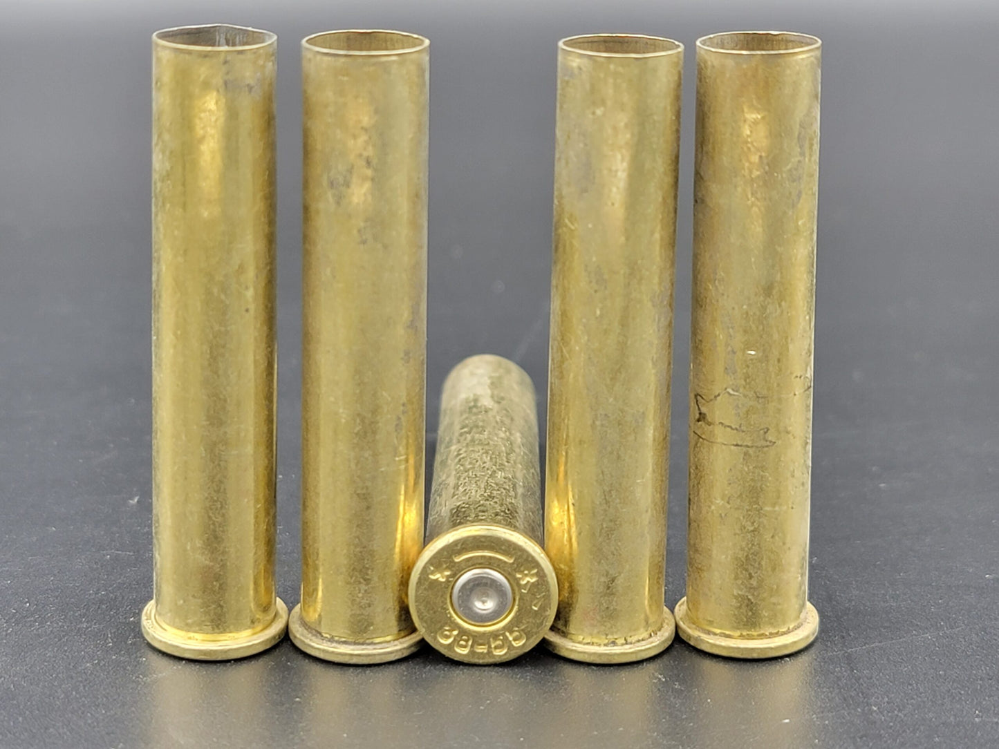 38-55 once fired pistol brass. Hand sorted from reputable indoor/military ranges for reloading. Reliable spent casings for precision shooting.