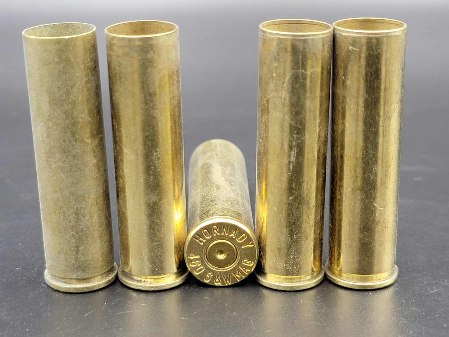 460 S&W Mag once fired pistol brass. Hand sorted from reputable indoor/military ranges for reloading. Reliable spent casings for precision shooting.
