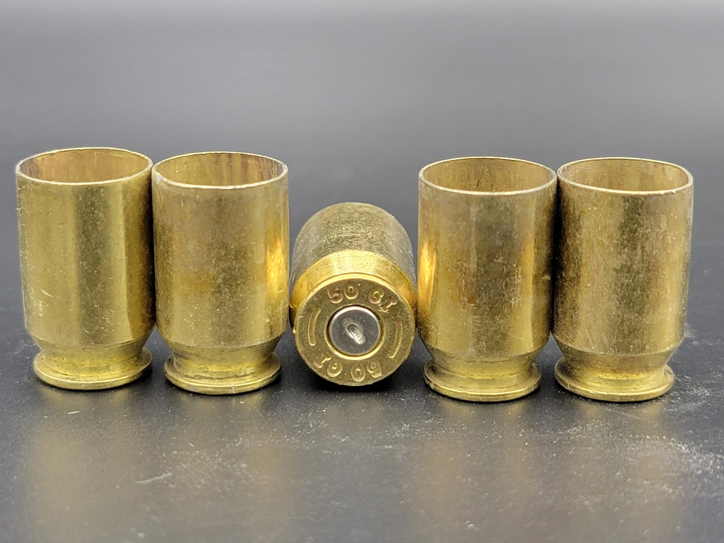 50 GI once fired pistol brass. Hand sorted from reputable indoor/military ranges for reloading. Reliable spent casings for precision shooting.