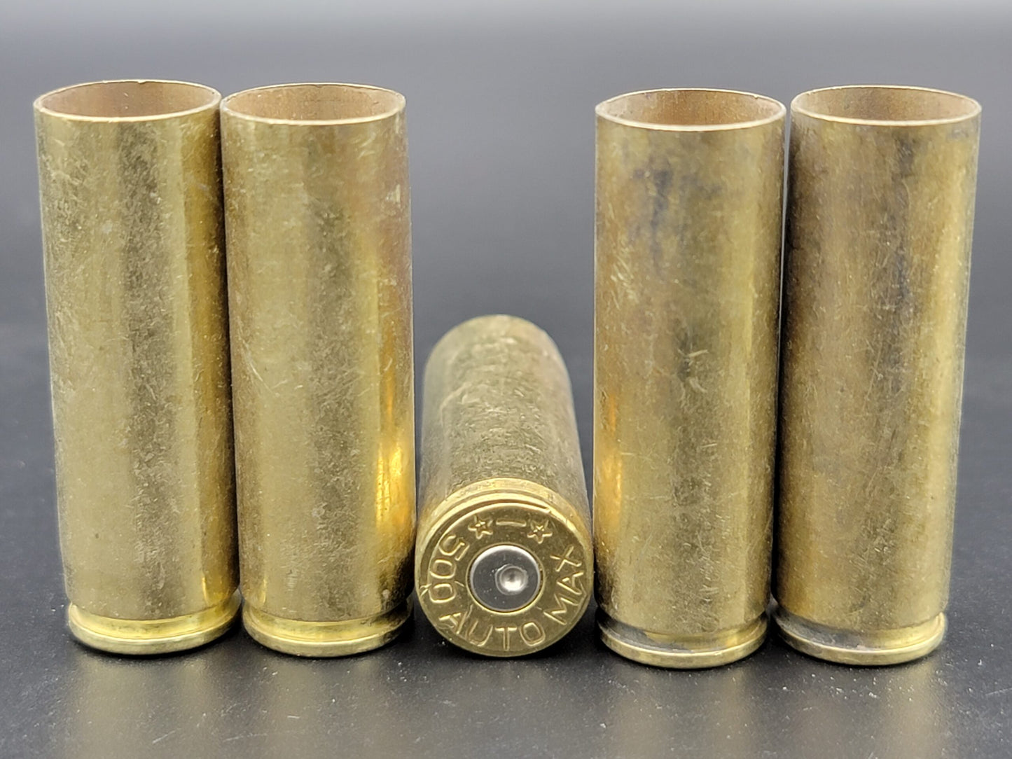 500 Auto Max once fired rifle brass. Hand sorted from reputable indoor/military ranges for reloading. Reliable spent casings for precision shooting.