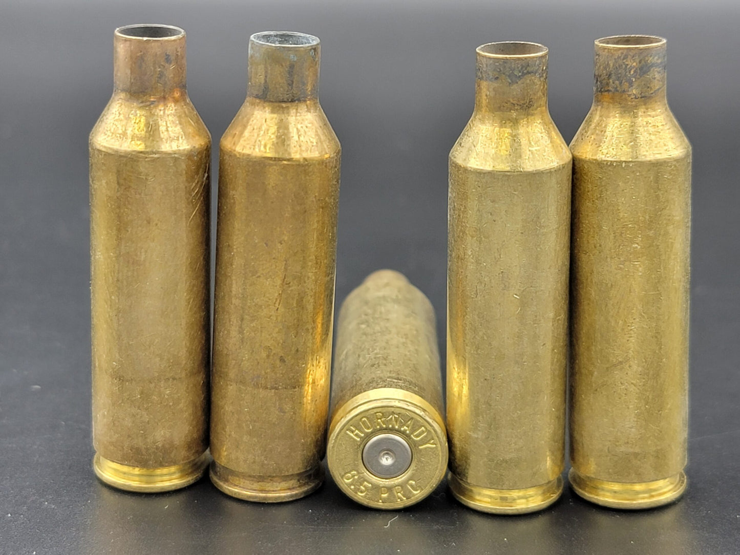 6.5 PRC once fired rifle brass. Hand sorted from reputable indoor/military ranges for reloading. Reliable spent casings for precision shooting.