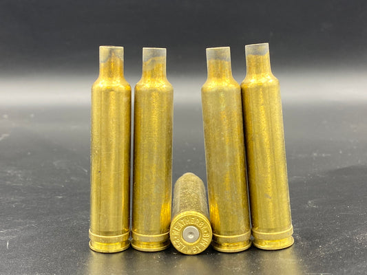 257 Weatherby Mag once fired rifle brass. Hand sorted from reputable indoor/military ranges for reloading. Reliable spent casings for precision shooting.