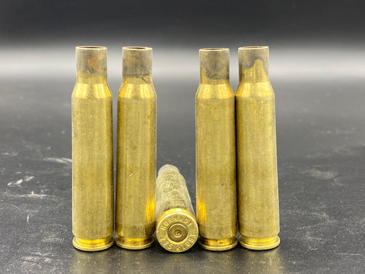 275 Rigby once fired rifle brass. Hand sorted from reputable indoor/military ranges for reloading. Reliable spent casings for precision shooting.