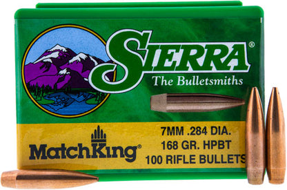 Sierra Bullets 7mm .284 - 168gr Hp-bt Match 100ct