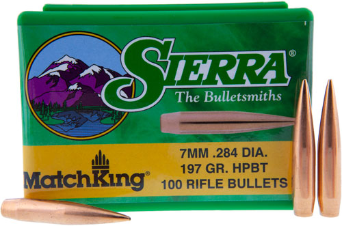 Sierra Bullets 7mm .284 - 197gr Hp-bt Match 100ct