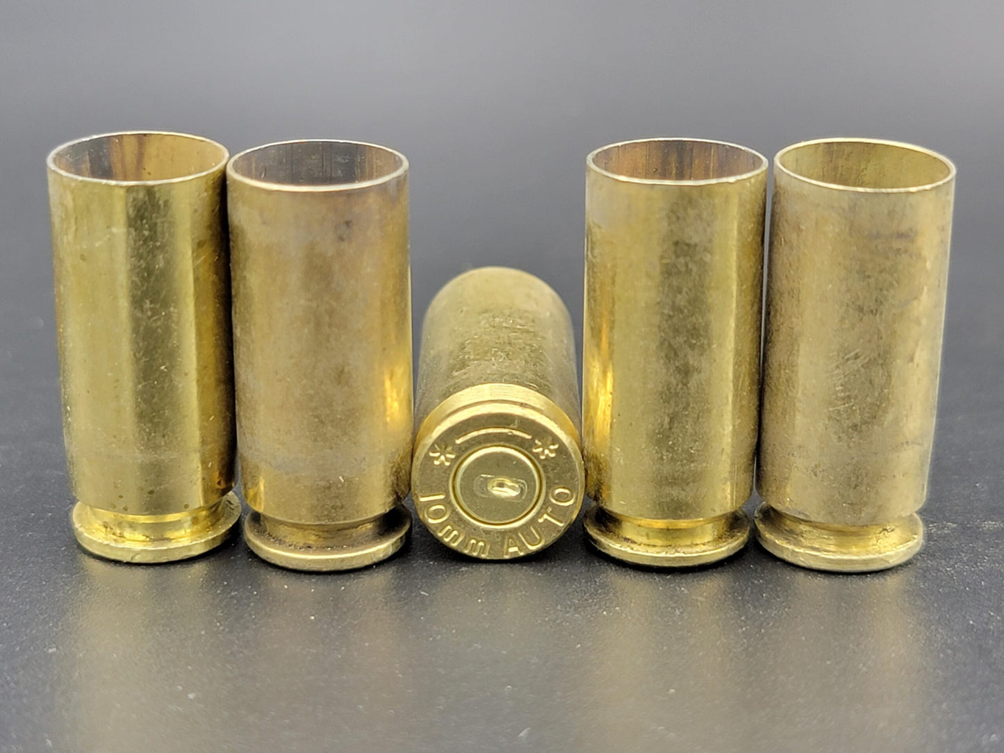 10mm once fired pistol brass. Hand sorted from reputable indoor/military ranges for reloading. Reliable spent casings for precision shooting.