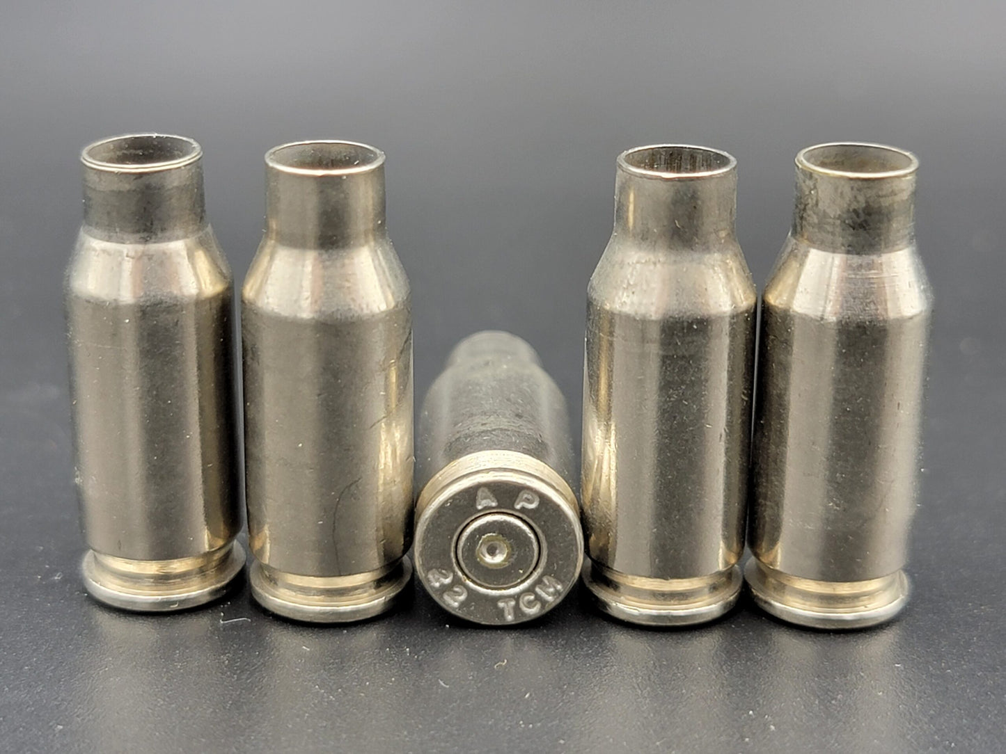 22 TCM once fired rifle nickel. Hand sorted from reputable indoor/military ranges for reloading. Reliable spent casings for precision shooting.