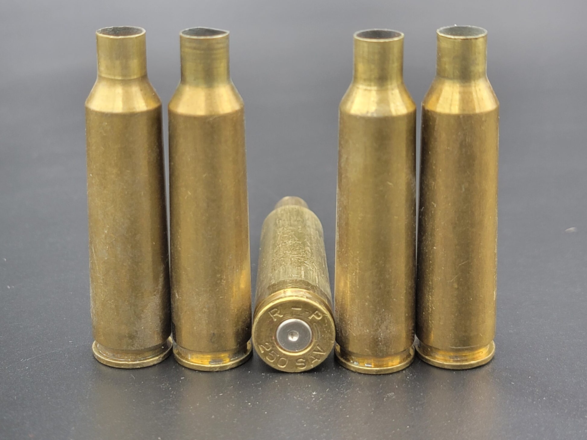 250 Savage once fired rifle brass. Hand sorted from reputable indoor/military ranges for reloading. Reliable spent casings for precision shooting.