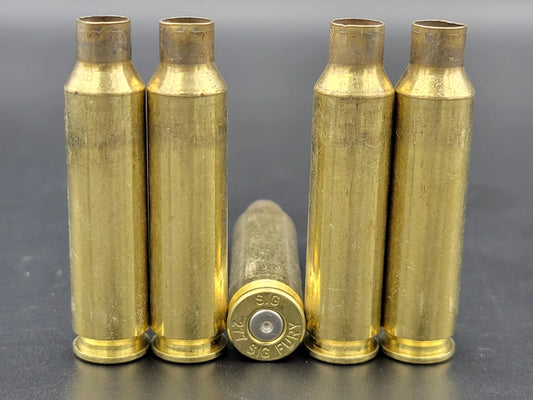 277 Sig Fury once fired rifle brass. Hand sorted from reputable indoor/military ranges for reloading. Reliable spent casings for precision shooting.