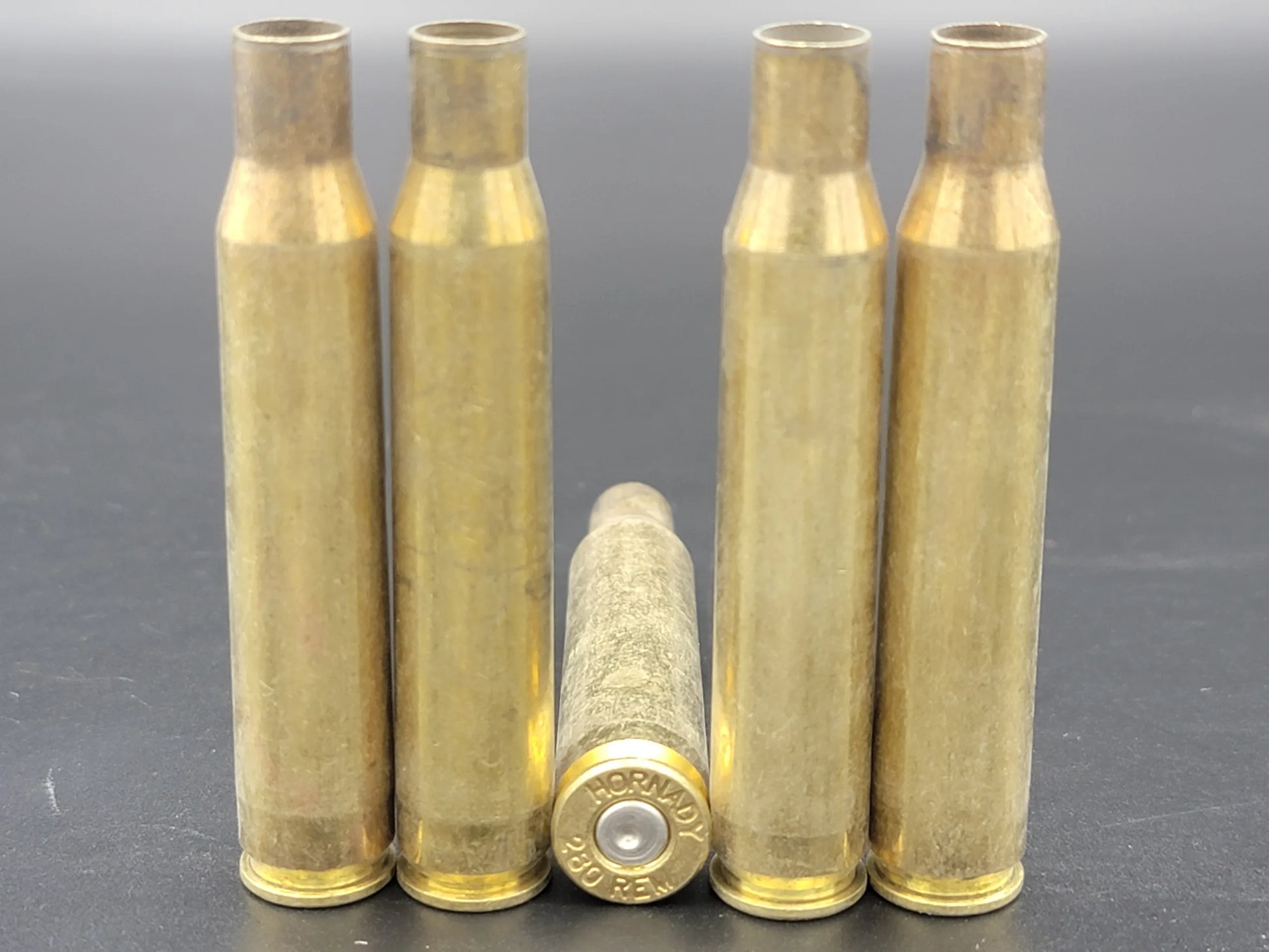 280 Rem once fired rifle brass. Hand sorted from reputable indoor/military ranges for reloading. Reliable spent casings for precision shooting.