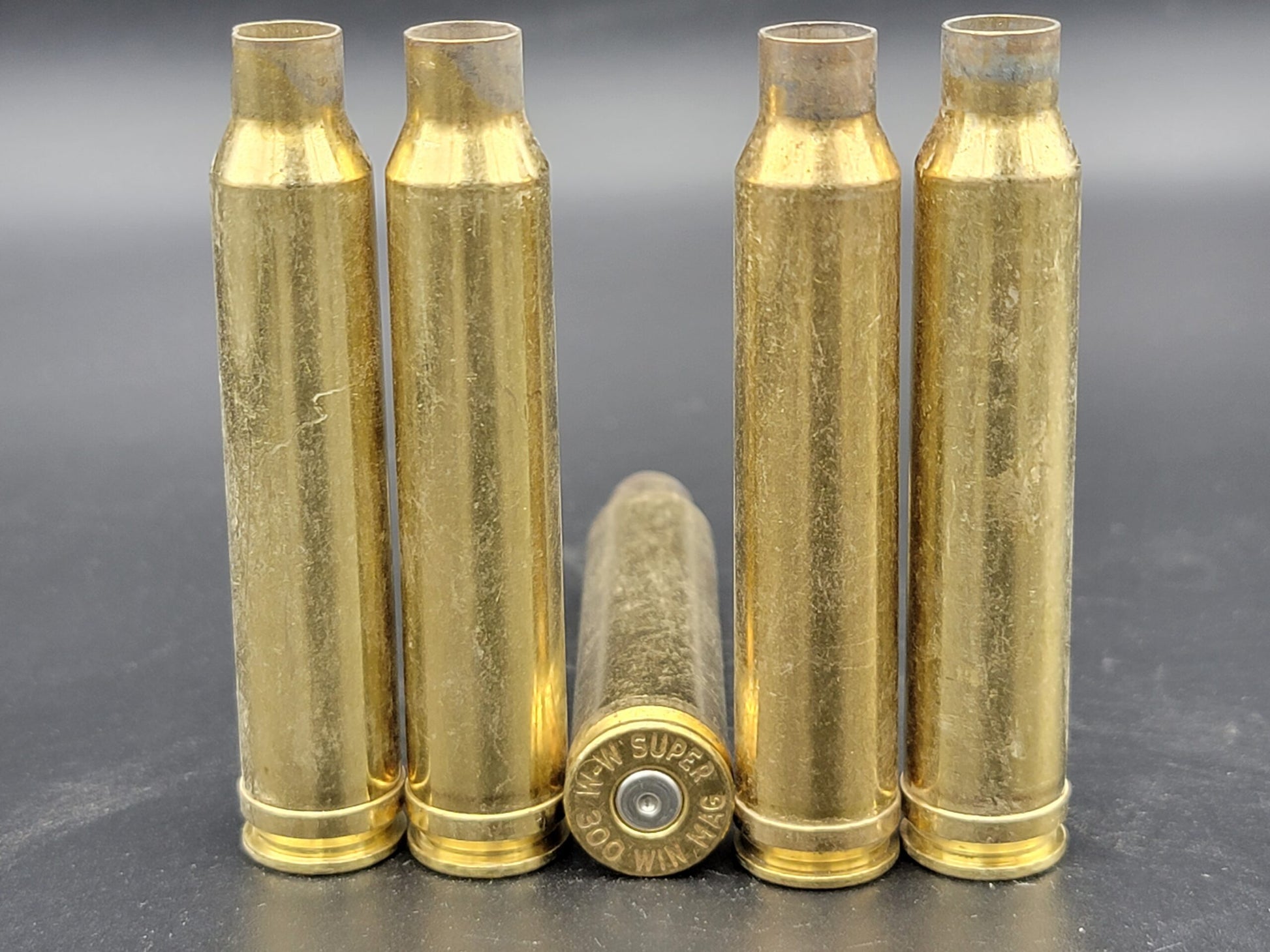 300 Win Mag once fired rifle brass. Hand sorted from reputable indoor/military ranges for reloading. Reliable spent casings for precision shooting.