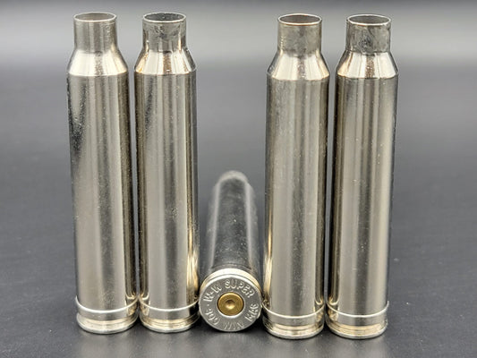 300 Win Mag once fired rifle nickel. Hand sorted from reputable indoor/military ranges for reloading. Reliable spent casings for precision shooting.
