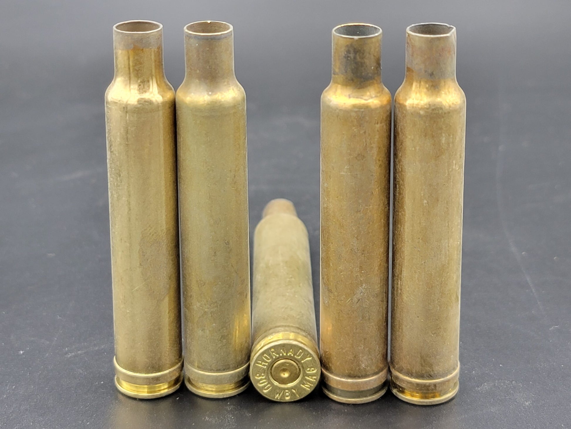 300 Weatherby Mag once fired rifle brass. Hand sorted from reputable indoor/military ranges for reloading. Reliable spent casings for precision shooting.