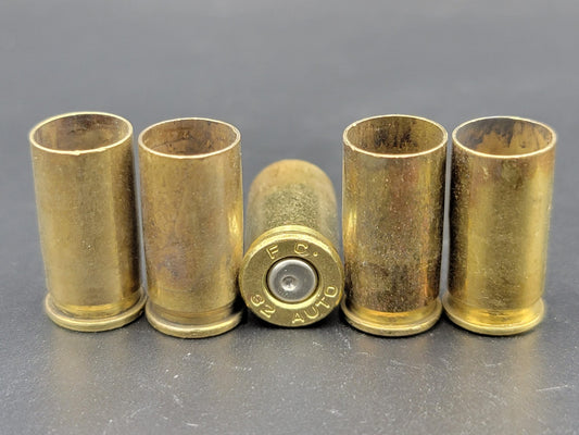 32 Auto once fired pistol brass. Hand sorted from reputable indoor/military ranges for reloading. Reliable spent casings for precision shooting.