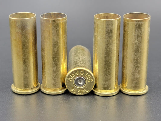 38 Special once fired pistol brass. Hand sorted from reputable indoor/military ranges for reloading. Reliable spent casings for precision shooting.