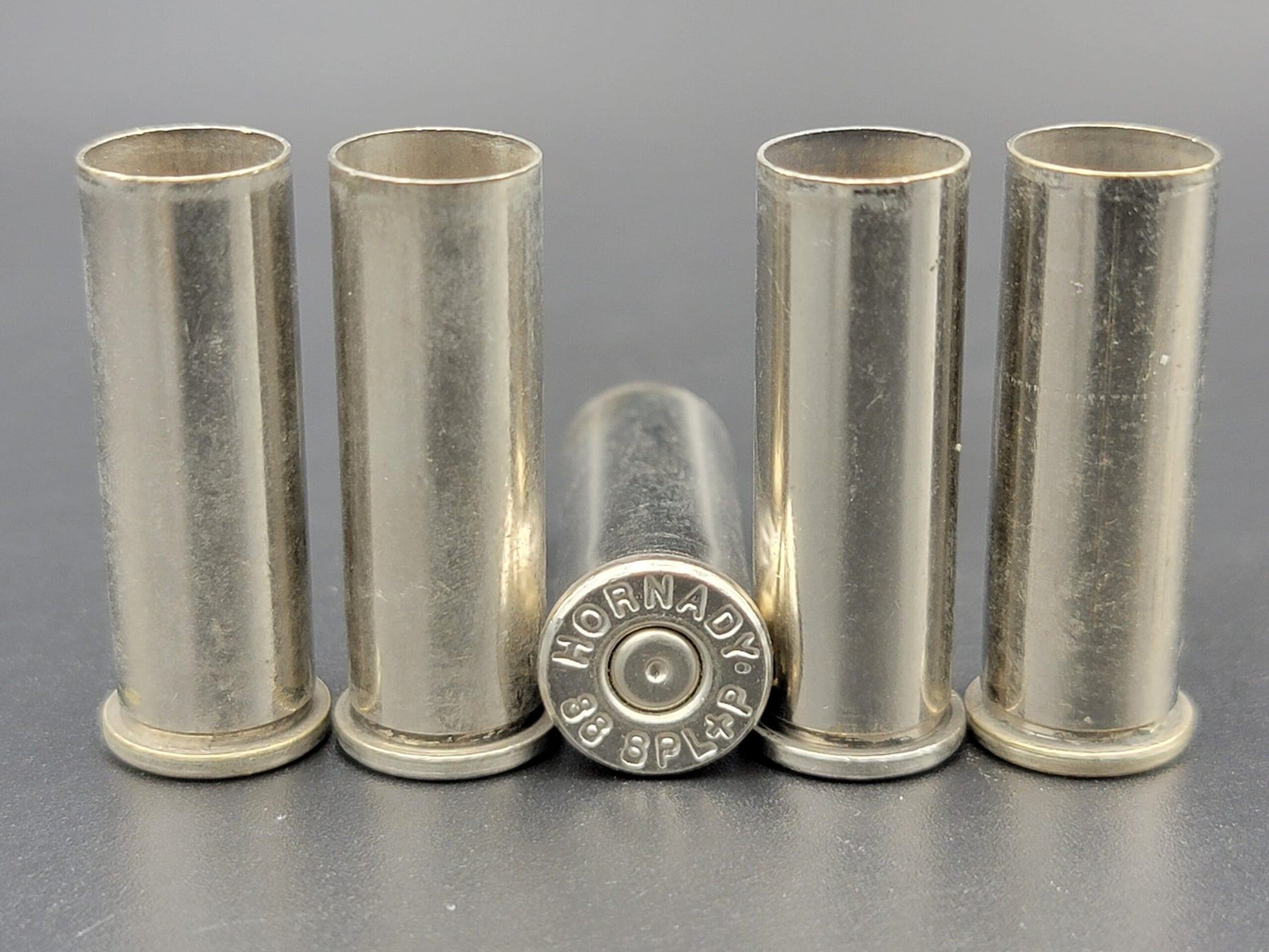 38 Special once fired pistol nickel. Hand sorted from reputable indoor/military ranges for reloading. Reliable spent casings for precision shooting.