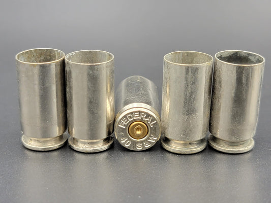 40 S&W Pistol Nickel | 500+ Casings