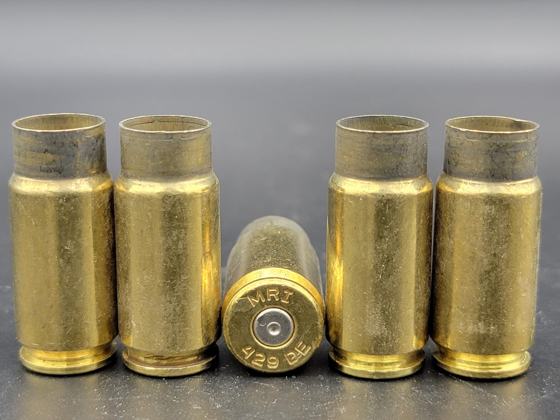 429 DE once fired pistol brass. Hand sorted from reputable indoor/military ranges for reloading. Reliable spent casings for precision shooting.