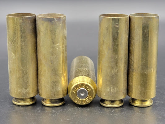 50 Beowulf once fired rifle brass. Hand sorted from reputable indoor/military ranges for reloading. Reliable spent casings for precision shooting.
