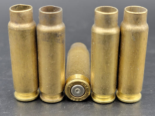 5.7x28 once fired pistol brass. Hand sorted from reputable indoor/military ranges for reloading. Reliable spent casings for precision shooting.