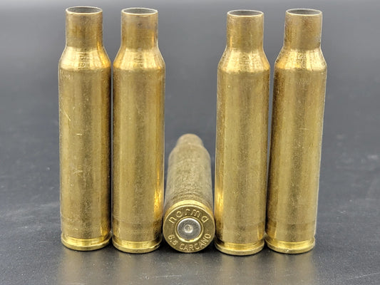 6.5 Carcano once fired rifle brass. Hand sorted from reputable indoor/military ranges for reloading. Reliable spent casings for precision shooting.