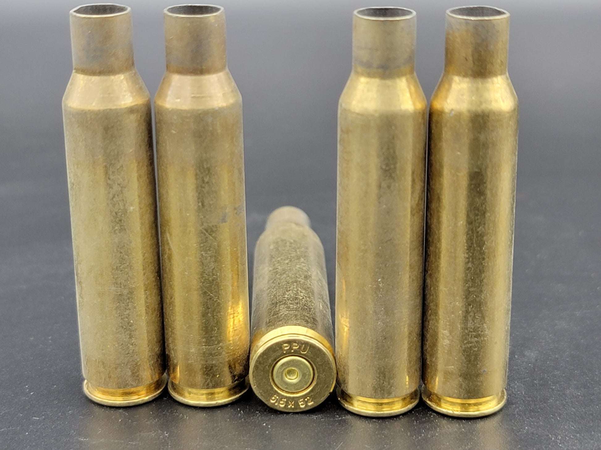 6.5x52 once fired rifle brass. Hand sorted from reputable indoor/military ranges for reloading. Reliable spent casings for precision shooting.