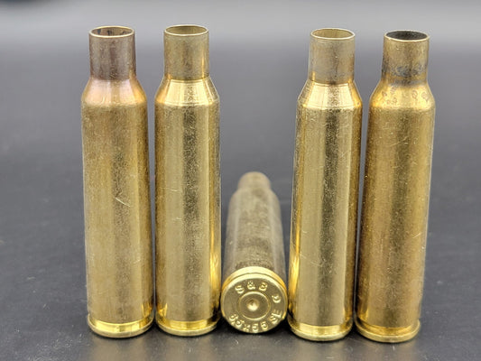 6.5x55 Swede once fired rifle brass. Hand sorted from reputable indoor/military ranges for reloading. Reliable spent casings for precision shooting.
