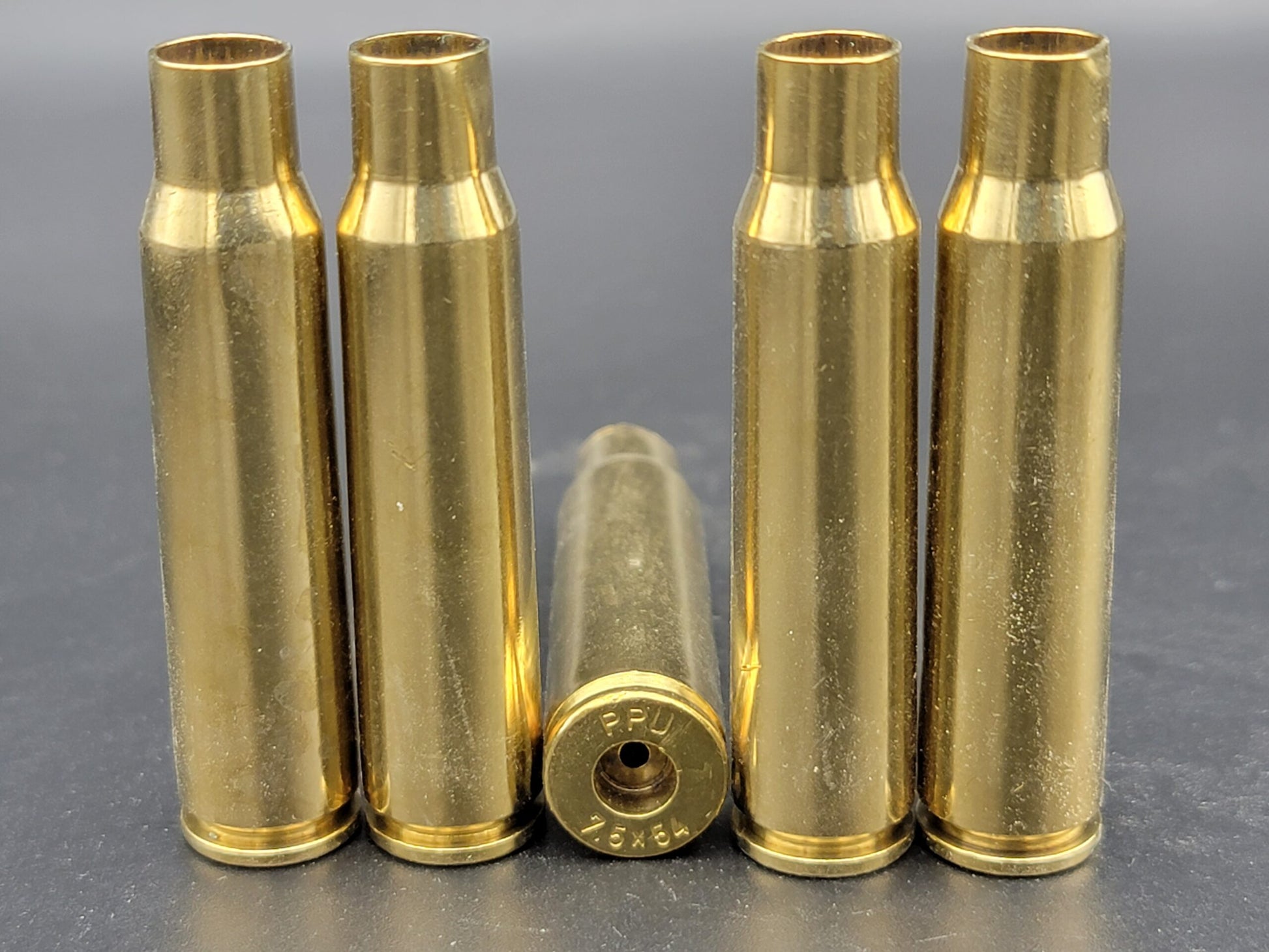 7.5x54 once fired rifle brass. Hand sorted from reputable indoor/military ranges for reloading. Reliable spent casings for precision shooting.