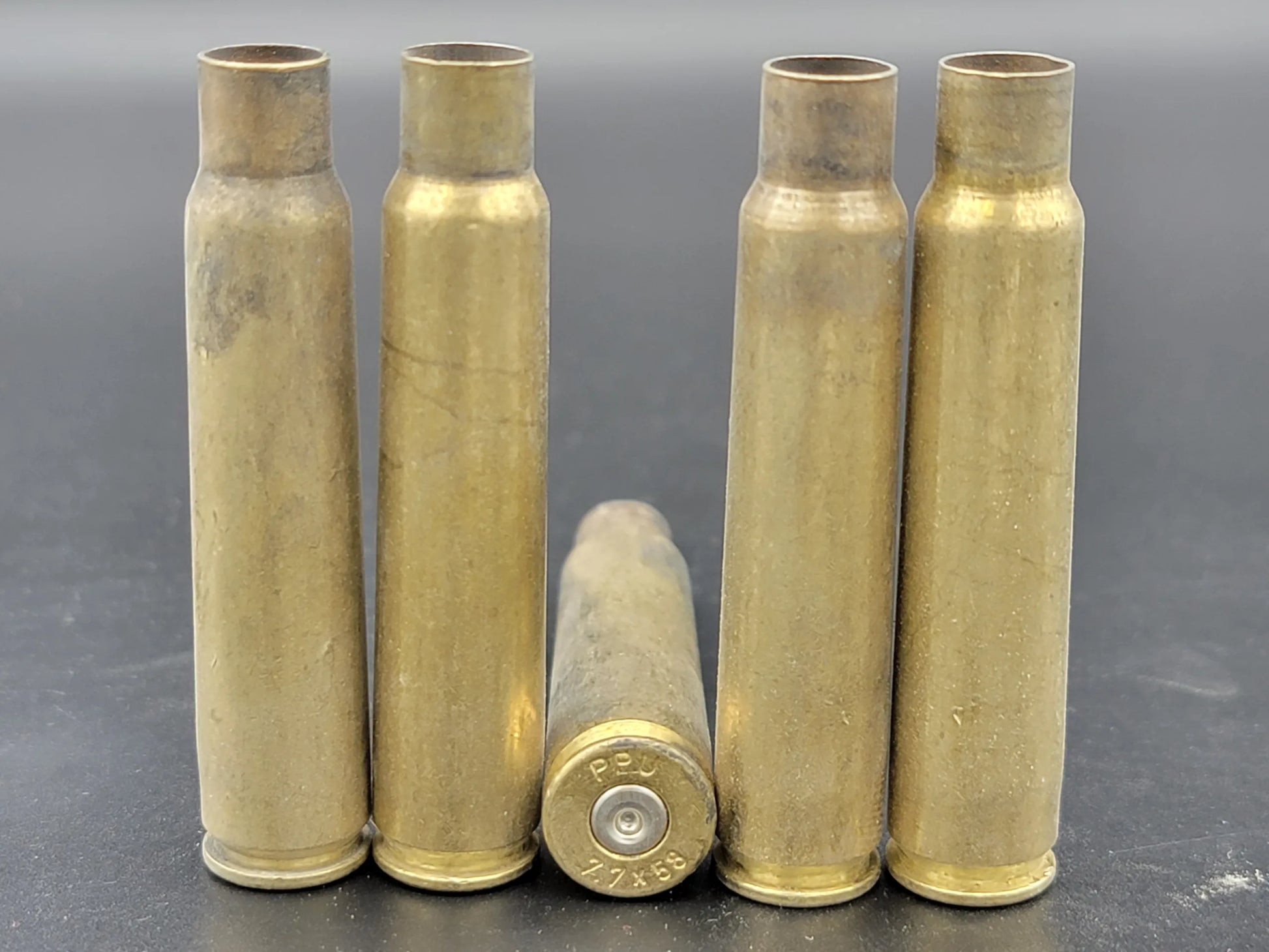 7.7x58 once fired rifle brass. Hand sorted from reputable indoor/military ranges for reloading. Reliable spent casings for precision shooting.