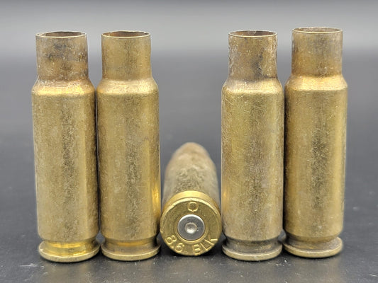 8.6 Blackout once fired rifle brass. Hand sorted from reputable indoor/military ranges for reloading. Reliable spent casings for precision shooting.