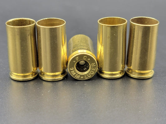 9 mm Processed Pistol Brass | Wholesale