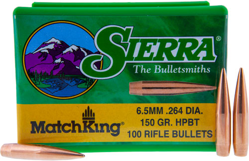 Sierra Bullets 6.5mm .264 - 150gr Hp-bt Match 100ct