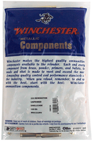 Winchester Unprimed Cases - 222 Rem 100pk 20bx/cs